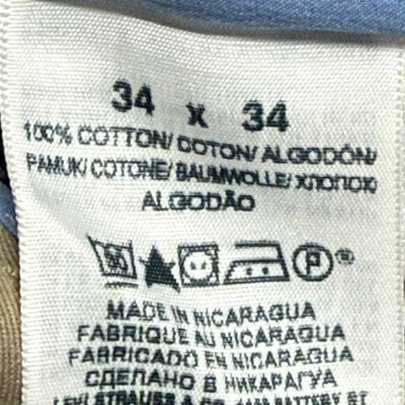 Dockers Pants Mens 34X34 Tan Signature Khaki Slim Fit Measures 34X33 NWT - Picture 7 of 11